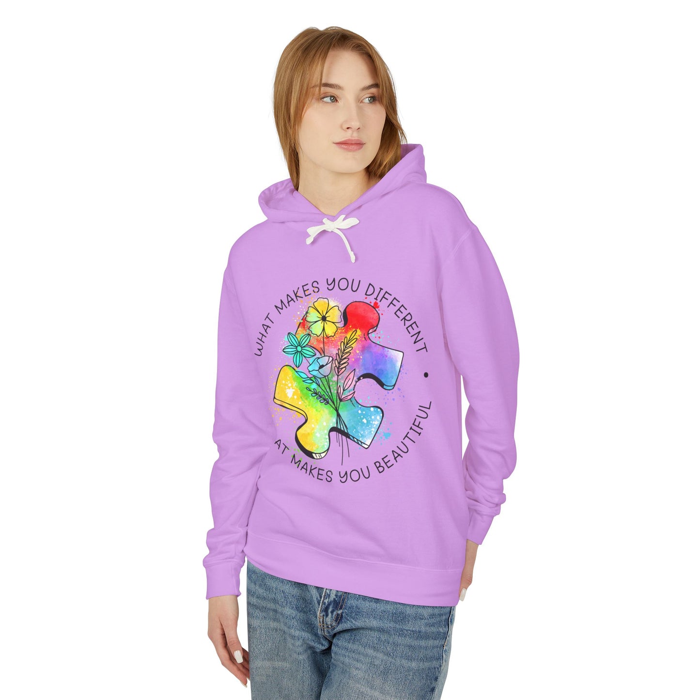 Autism Support Lightweight Hoodie