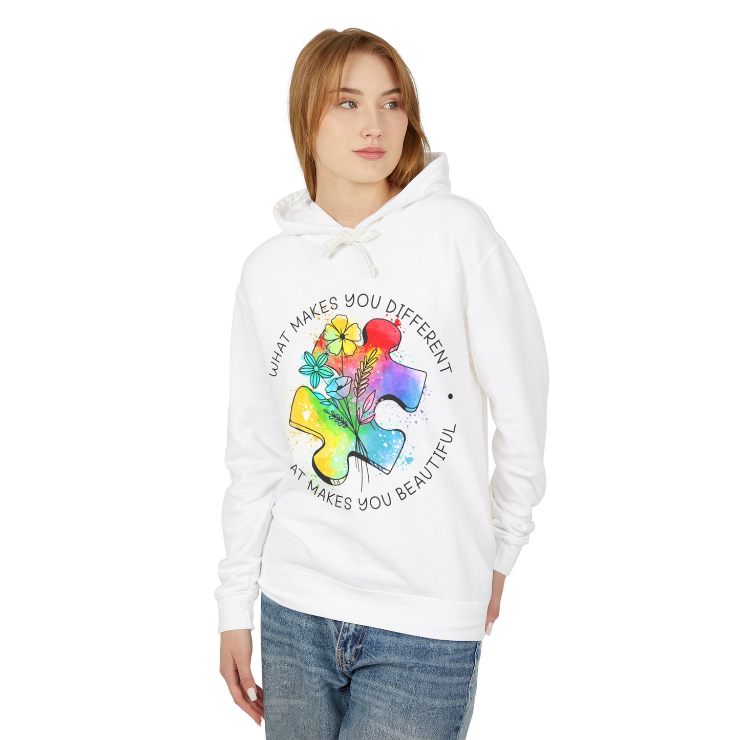 Autism Support Lightweight Hoodie
