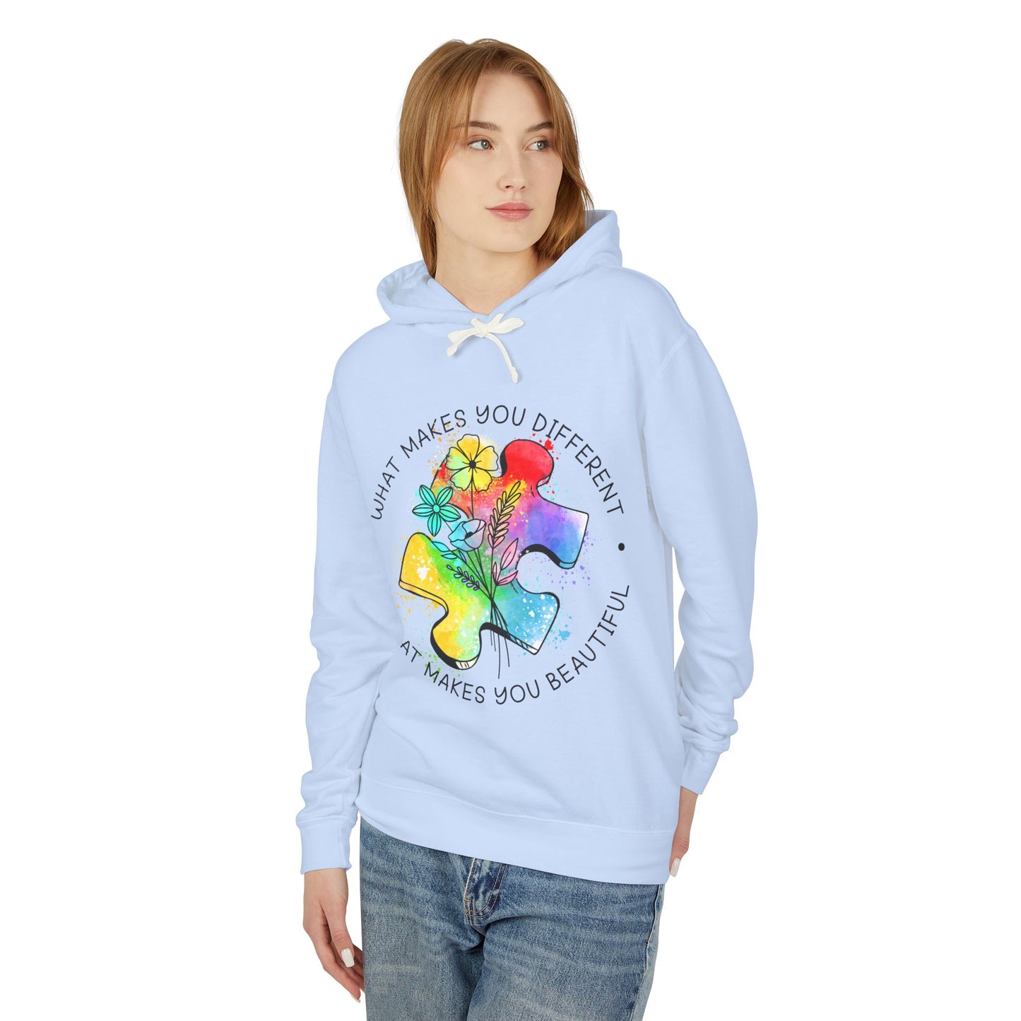 Autism Support Lightweight Hoodie